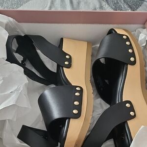 Black Leather Sandals